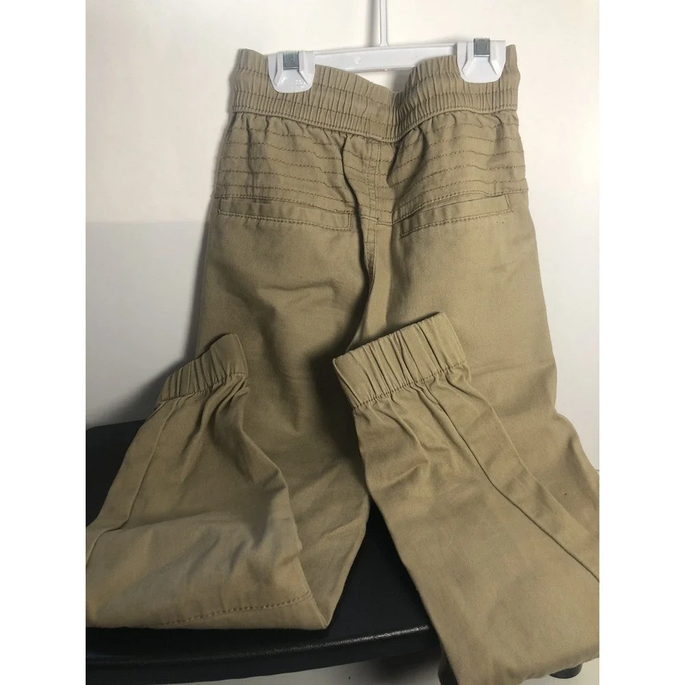 Ring of Fire Boys‎ Moto Jogger Pants Size M (8) Tan Khaki Flex Fit